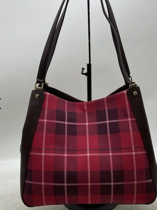 Kate Spade Plaid Newbury Lane Lorie Tote Shoulder Bag - Picture 2 of 11